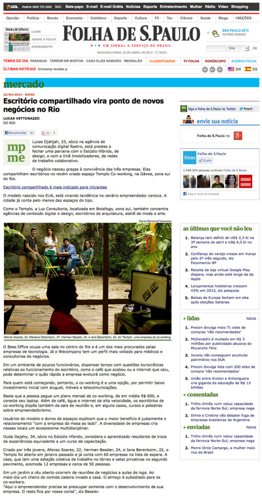 Folha-de-S.Paulo-Escritório-compartilhado-vira-ponto-de-novos-negócios-no-Rio---22-04-2013